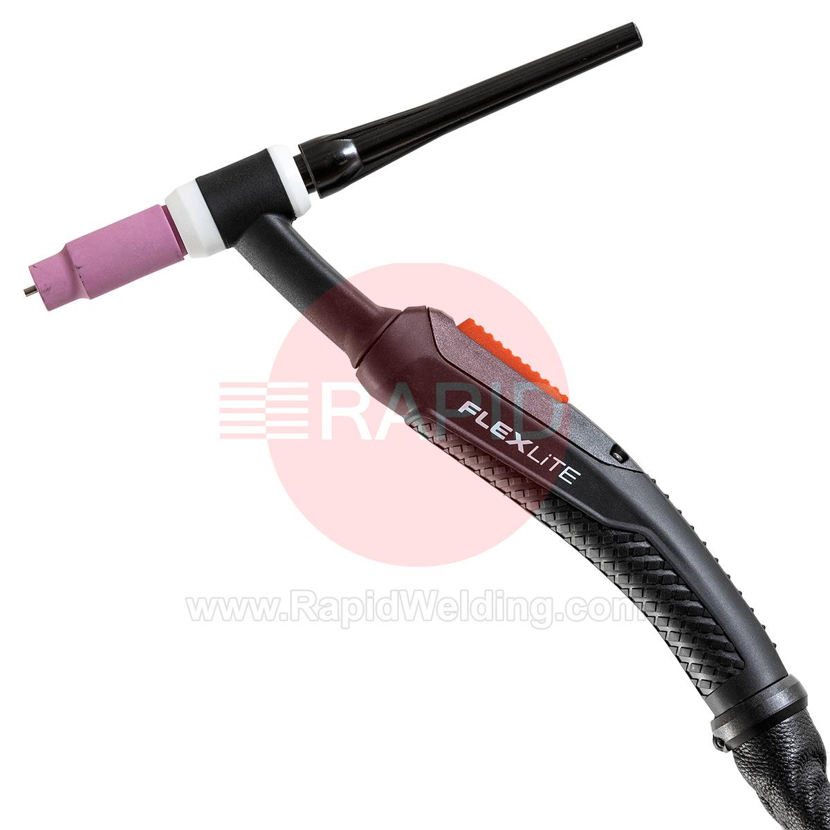 TX163GF8  Kemppi Flexlite TX K3 163GF Air Cooled 160 Amp TIG Torch, with Flex Neck - 8m, 4 Pin